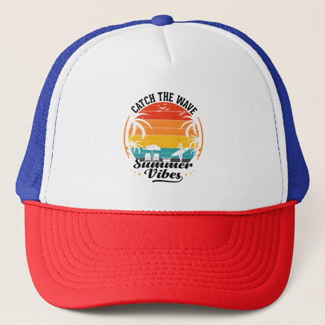 Boné Pegue a Onda Vibrações de Verão (Frente)