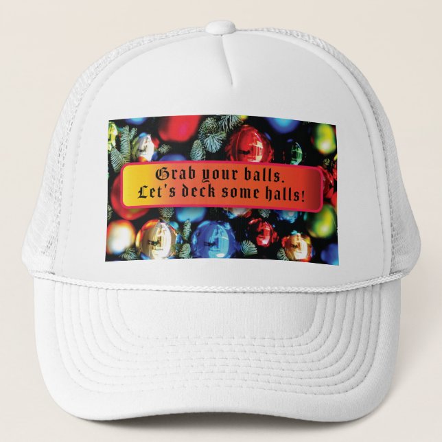 Boné Pegue Suas Bolas, Vamos Alguns Halls (Frente)