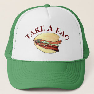 Boné PEGUE UMA Comida BAO BAO Bun Chinês de Taiwan