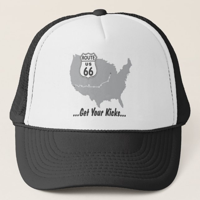 Boné Peguem suas crianças na Route 66 T-shirts e presen (Frente)