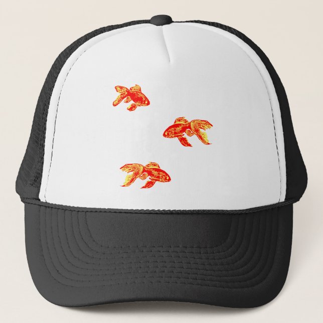Boné peixe de ouro vermelho (Frente)