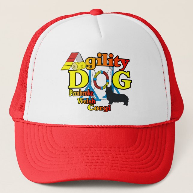 Boné Pembroke Welsh Corgi Agilidade Shirts Dons (Frente)