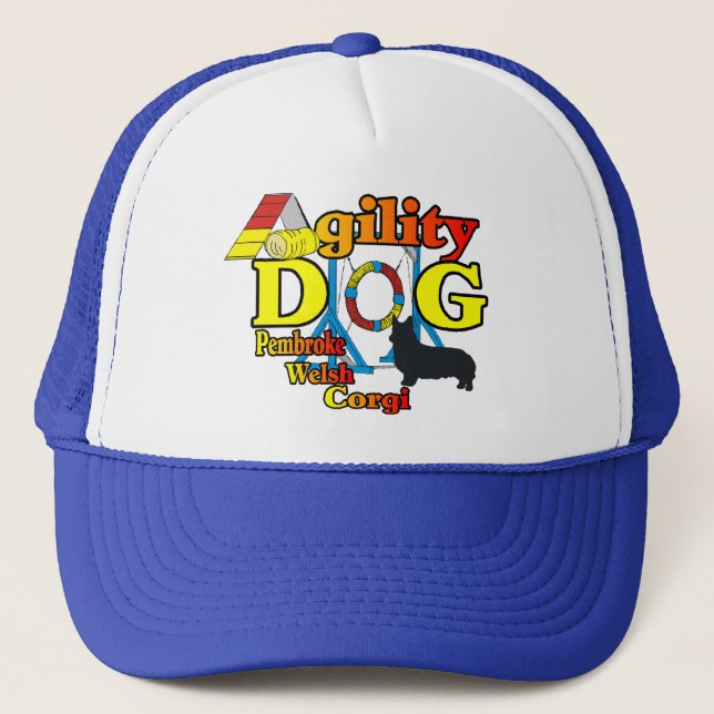 Boné Pembroke Welsh Corgi Agilidade Shirts Dons (Frente)