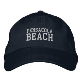 Boné Pensacola Beach Florida Embroidered Baseball Hat
