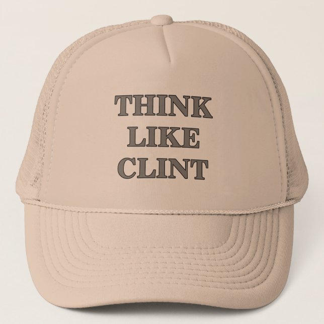 Boné Pense como Clint (Frente)