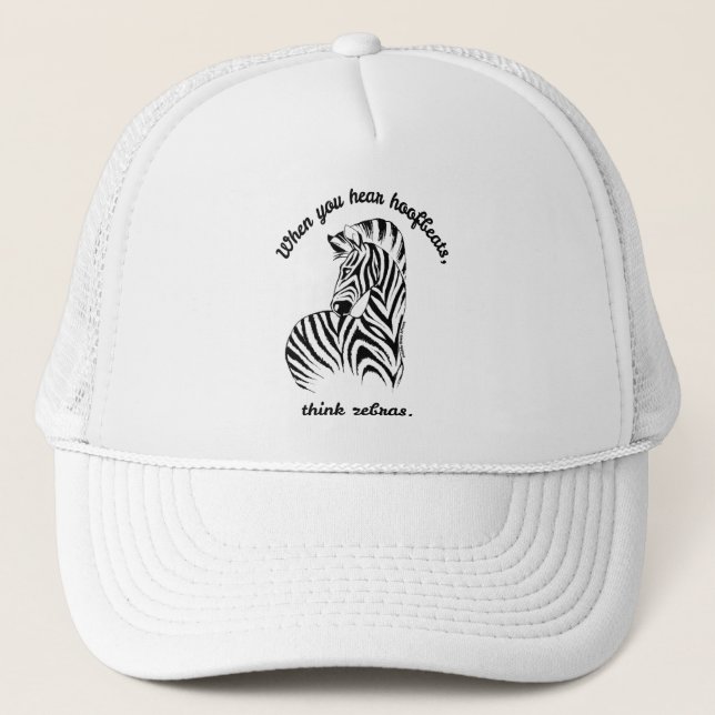 Boné Pense em Zebras (Frente)