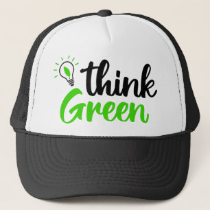Boné pense verde