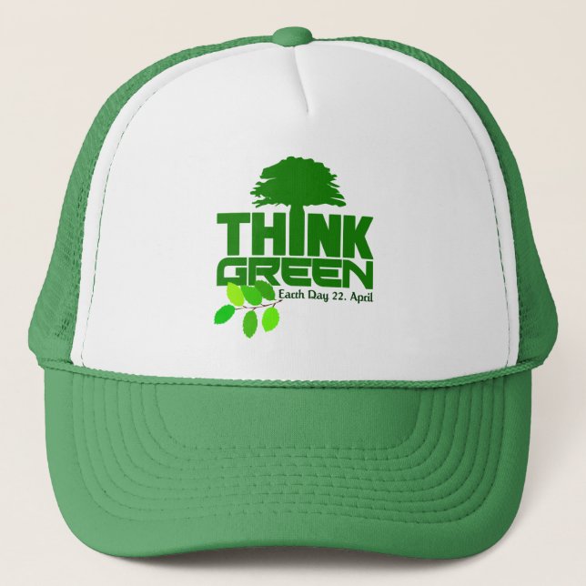 Boné Pense verde (Frente)