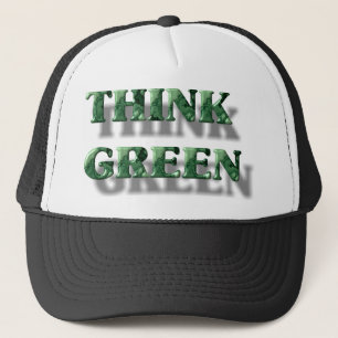 Boné Pense verde