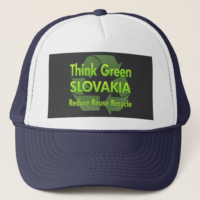 Boné Pense verde Slovakia (Frente)