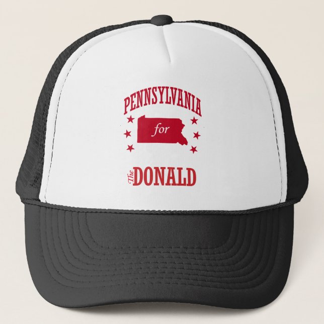BONÉ PENSILVÂNIA PARA DONALD TRUMP (Frente)