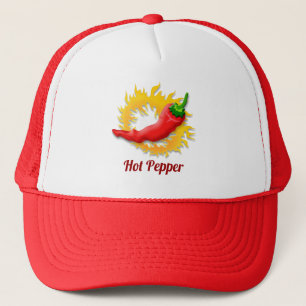 Boné Pepper with Flame Trucker Hat