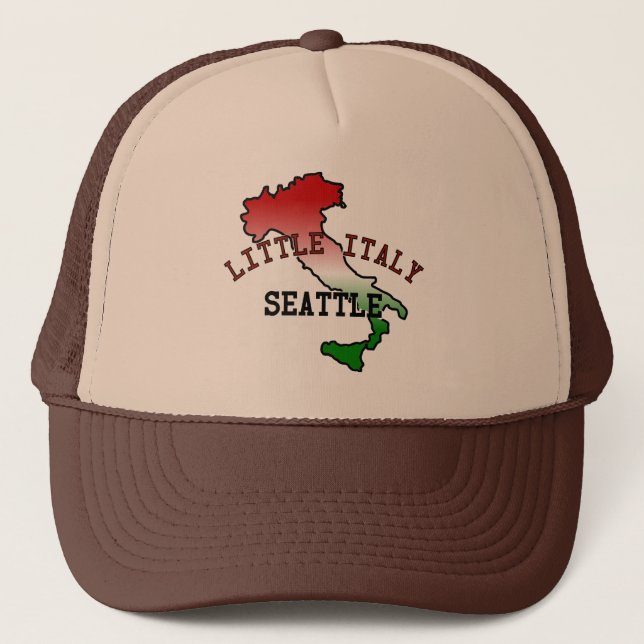 Boné Pequena Itália Seattle (Frente)