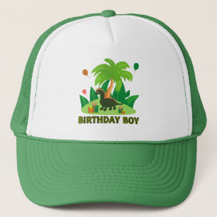 Boné Pequeno aniversariante de dinossauros