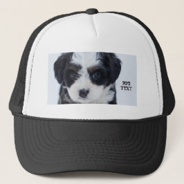 Boné Perfeito para Amantes de Cachorro Preto e Branco-C