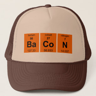 Boné periódico dos camionistas do bacon $17,95 (