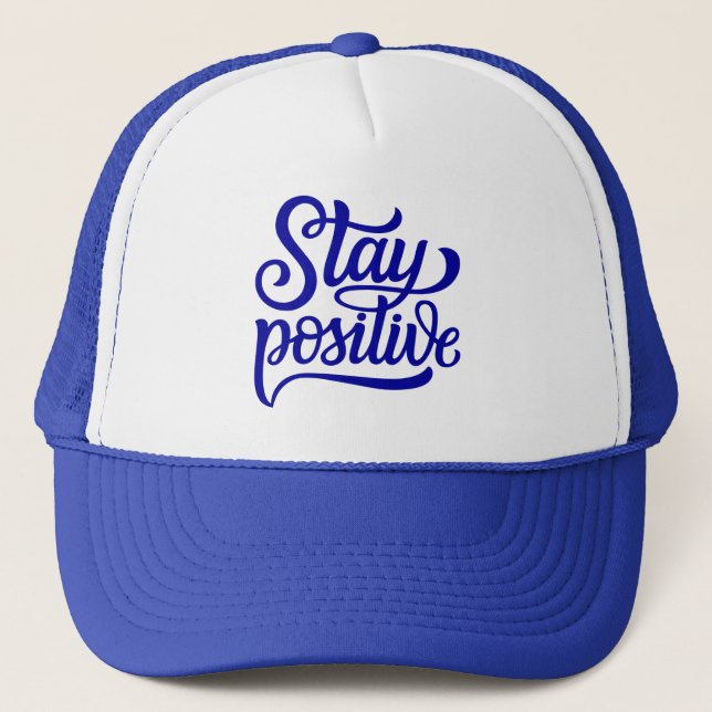 Boné Permaneça Positivo Azul (Frente)