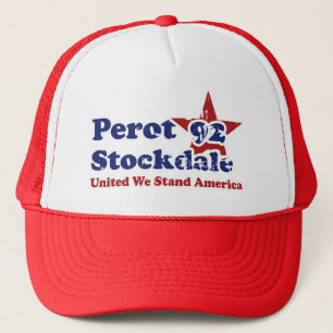Boné Perot Stockdale 92 Vintage Politics Afetado