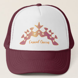 Boné Perpetual "Casual Queen" Crown Orange Burgundy