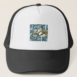 Boné Persistência & Progresso Caminhoneiro Motivacional