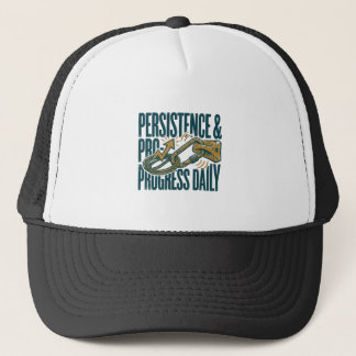 Boné Persistência & Progresso Caminhoneiro Motivacional