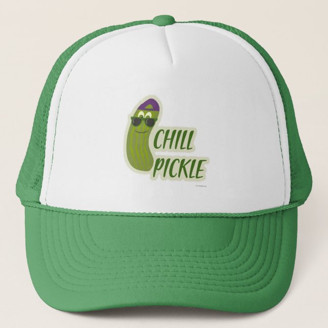 Boné Personagem de desenho animado Chill Pickle Veggie (Frente)