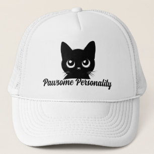 Boné Personalidade Pawsome Cat Design