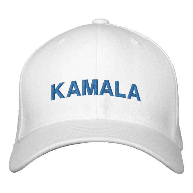 Boné Personalização da tipografia azul moderna do Kamal (Frente)