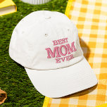 Boné Personalização da Tipografia Moderna da Melhor Mãe<br><div class="desc">Melhor Mãe Nunca Moderna Tipografia Personalizada Bordered Baseball Boné apresenta o simples texto bordado moderno "Melhor Mãe Nunca". Perfeito como presente para a mãe no Dia de as mães,  Natal,  aniversário e muito mais. Criado pelo Evco Studio www.zazzle.com/store/evcostudio</div>