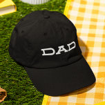 Boné Personalização da Tipografia Moderna Legal e Simpl<br><div class="desc">Pai Simples e Legal Tipografia Moderna Personalizada Boné Bordered Baseball apresenta o simples texto bordado "Pai". Perfeito como presente para pai para Dia de os pais,  Natal,  aniversário e muito mais. Criado pelo Evco Studio www.zazzle.com/store/evcostudio</div>
