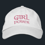 Boné Personalização da Tipografia Moderna Simples de En<br><div class="desc">Moça Power Simple Modern Typografia Personalizada Bordered Baseball apresenta o simples texto bordado "Girl Power". Perfeito como presente para seu melhor amigo,  primo,  irmã,  mãe e muito mais. Criado pelo Evco Studio www.zazzle.com/store/evcostudio</div>