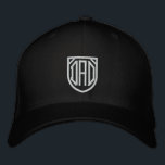 Boné Personalização da Tipografia Moderna Simples do pa<br><div class="desc">Pai Simples Tipografia Moderna Personalizada Boné Bordered Baseball apresenta o simples texto bordado "Pai". Perfeito como presente para pai para Dia de os pais,  Natal,  aniversário e muito mais. Criado pelo Evco Studio www.zazzle.com/store/evcostudio</div>