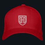 Boné Personalização da Tipografia Moderna Simples do pa<br><div class="desc">Pai Simples Tipografia Moderna Personalizada Boné Bordered Baseball apresenta o simples texto bordado "Pai". Perfeito como presente para pai para Dia de os pais,  Natal,  aniversário e muito mais. Criado pelo Evco Studio www.zazzle.com/store/evcostudio</div>