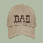 Boné Personalização da Tipografia Moderna Simples do pa<br><div class="desc">Pai Simples Tipografia Moderna Personalizada Boné Bordered Baseball apresenta o simples texto bordado "Pai". Perfeito como presente para pai para Dia de os pais,  Natal,  aniversário e muito mais. Criado pelo Evco Studio www.zazzle.com/store/evcostudio</div>