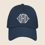 Boné Personalização da Tipografia Moderna Simples do pa<br><div class="desc">Pai Simples Tipografia Moderna Personalizada Boné Bordered Baseball apresenta o simples texto bordado "Pai". Perfeito como presente para pai para Dia de os pais,  Natal,  aniversário e muito mais. Criado pelo Evco Studio www.zazzle.com/store/evcostudio</div>