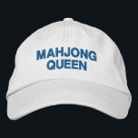 Boné Personalização de citação do Mahjong Queen Funny<br><div class="desc">Mostre seu orgulho Mahjong em estilo com este boné bordado de "Mahjong Queen"! Perfeito para amantes de Mahjong e entusiastas de jogos, este chapéu ajustável adiciona um toque divertido ao seu guarda-roupa enquanto o mantém legal e confortável. Quer você esteja jogando no seu clube de Mahjong local ou simplesmente ame...</div>