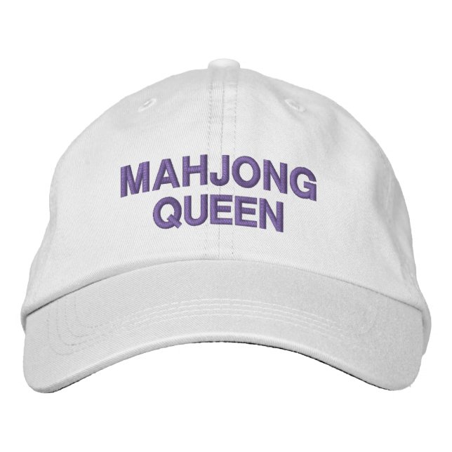 Boné Personalização de citação do Mahjong Queen Funny (Frente)