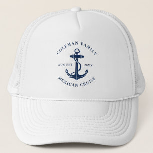 Boné Personalização do navio de cruzeiro da família de