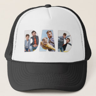 Boné Personalizado 3 Foto Pai Letreiro Personalizado