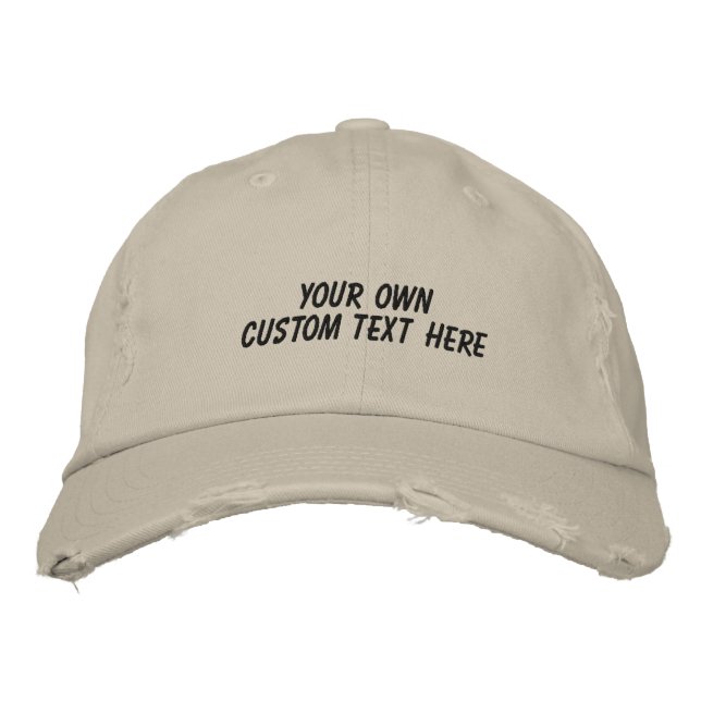 Boné Personalizado Ajustável Faça Você Mesmo (Frente)