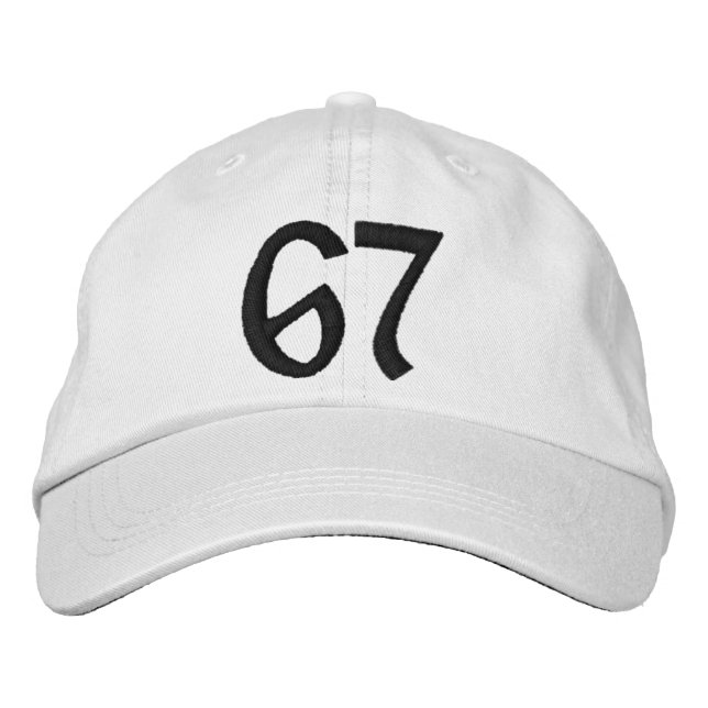 Boné Personalizado bordado 67 seis sete (Frente)