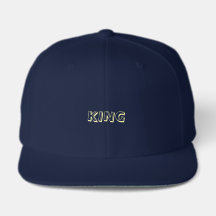 Boné Personalizado com Nome KING Estilo Clássico P