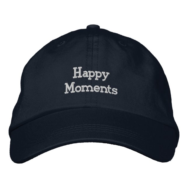 Boné personalizado com o chapéu de "momentos feliz (Frente)