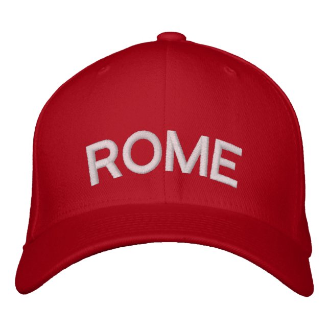 Boné Personalizado de Baseball em Roma Itália (Frente)