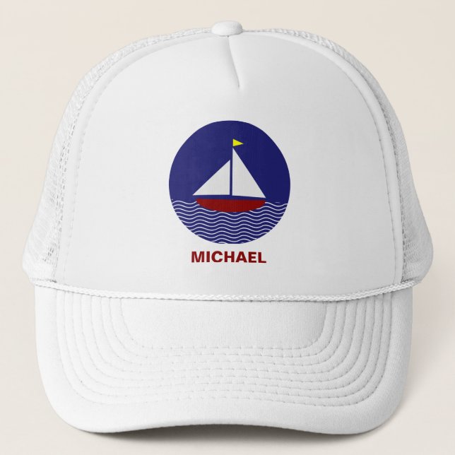 Boné personalizado de basebol à vela (Frente)