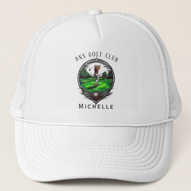 Boné Personalizado de Golfe Classic Trucker (Frente)