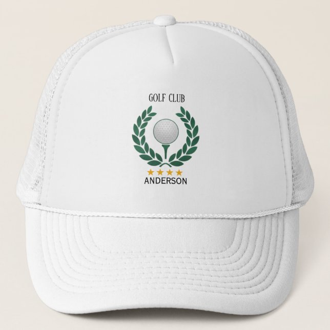 Boné Personalizado de Golfe com Nome Customizado (Frente)