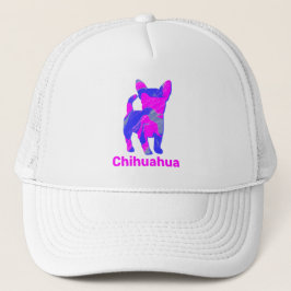 Boné Personalizado de Silhuahua Cachorro Rosa Cuta