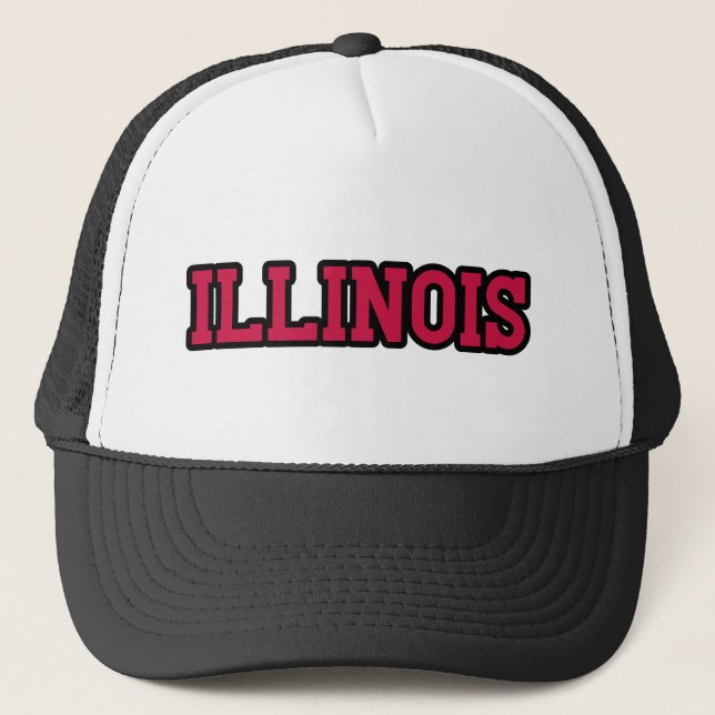 Boné Personalizado Do Orgulho Do Estado De Illinois (Frente)
