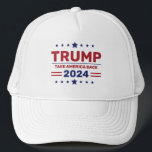 Boné Personalizado Donald Trump 2024 Retire a América<br><div class="desc">Faça uma declaração com um Donald Trump 2024 Personalizado. Este chapéu apresenta o ousado slogan "Take America Back" em cores patrióticas, perfeito para mostrar seu apoio à campanha de 2024. Projetado com uma rede confortável e um fecho ajustável de snap, este camionista que oferece um ajustado de excelente para o...</div>